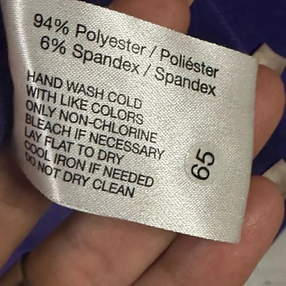 Oscar De La Renta Ruffled Bell Sleeve Purple Blouse - Picture 7 of 7